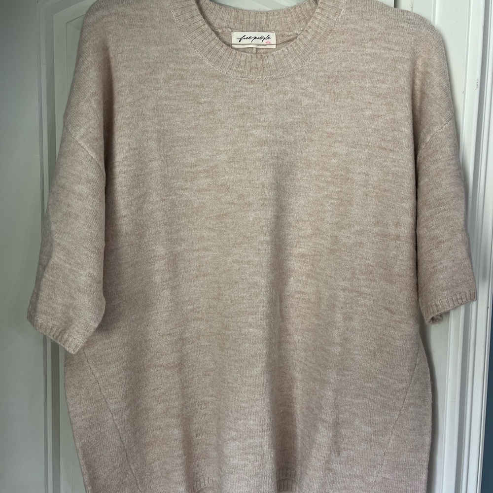 Free People  Crewneck Short Sleeve Sweater